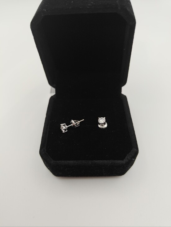 Other - 4MM 925S Silver PLATED IN WHITE GOLD Studs silver 25